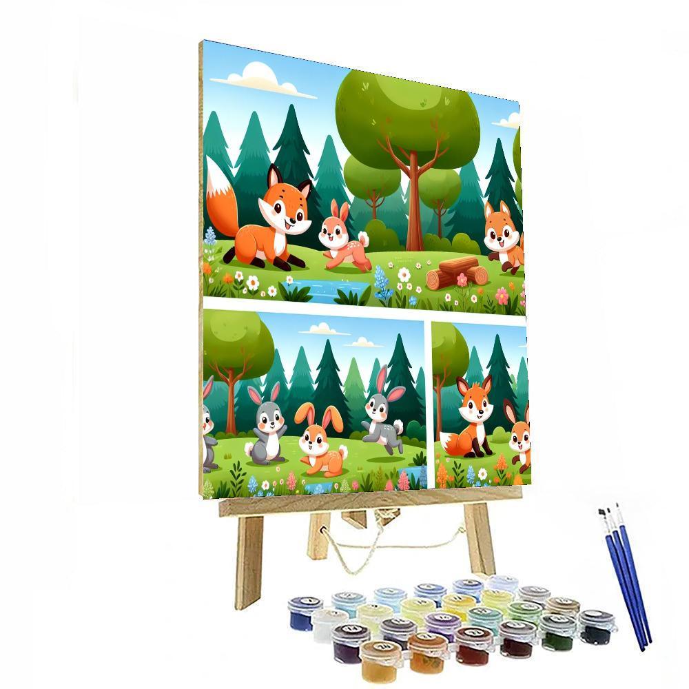 Fun Woodland Animals Painting By Numbers Kit