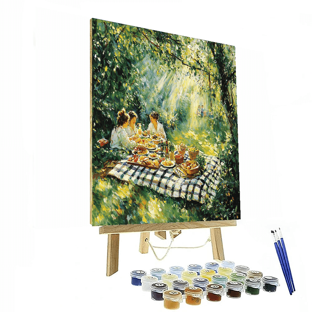 Renoir Inspired Charming Picnic  Paint By Numbers Art