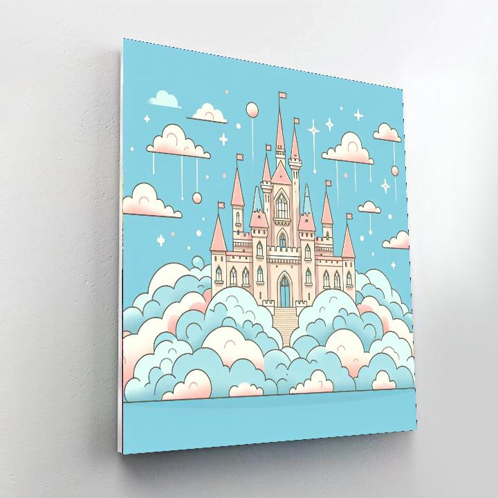 Floating Castle Kingdom Paint By Color