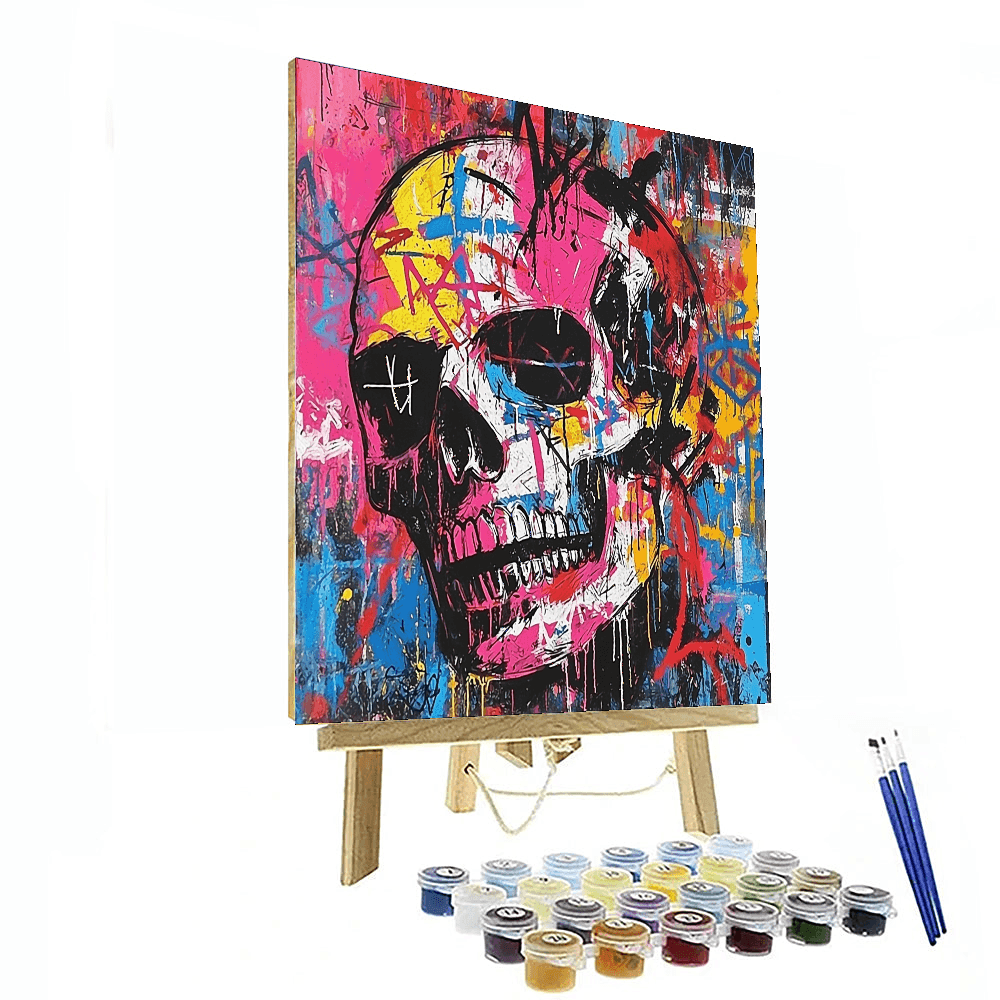 Jean-Michel Basquiat Inspired Basquiat's Cultural Canvas  Painting By Numbers Kit