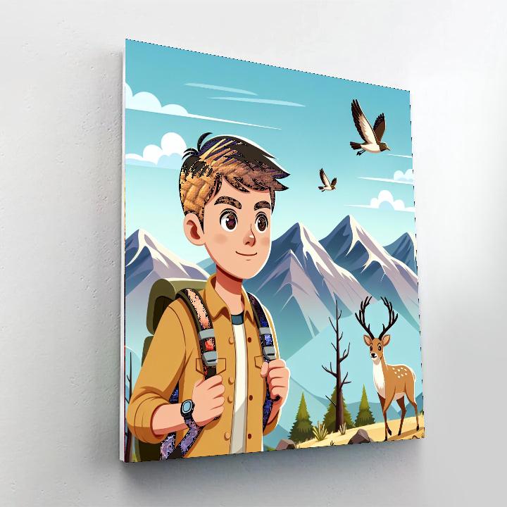 Mountain Trekker Paint By Color