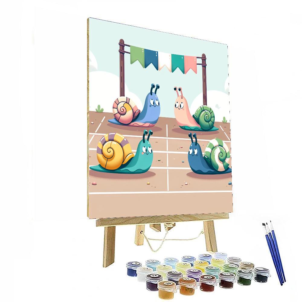 Snappy Snail Speedway Painting Number Kit