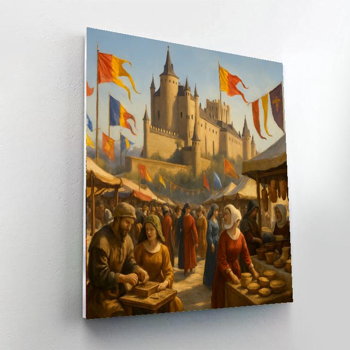 Alcázar Of Segovia Day - Spain DIY Paint By Numbers