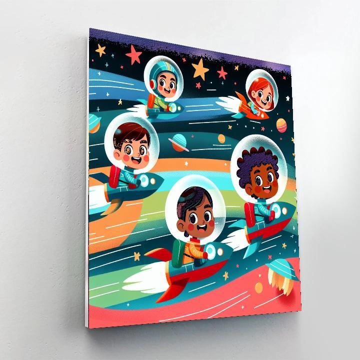 Space Race Adventure Paint By Numbers Kits