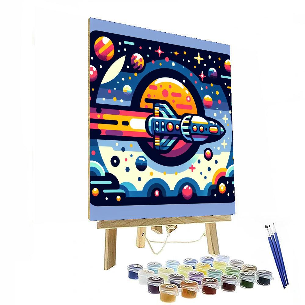 Galactic Explorer’s Quest Number Painting