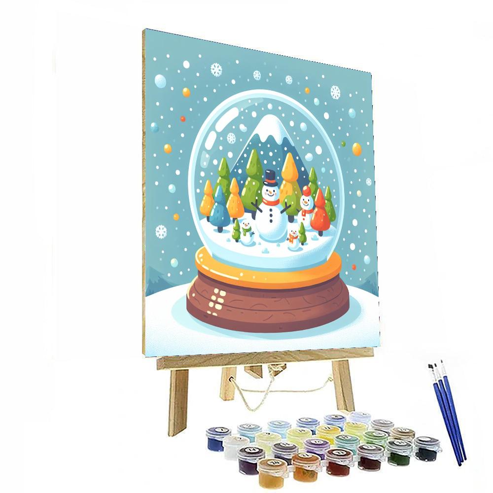Enchanting Snow Globe Paint By Numbers Kits