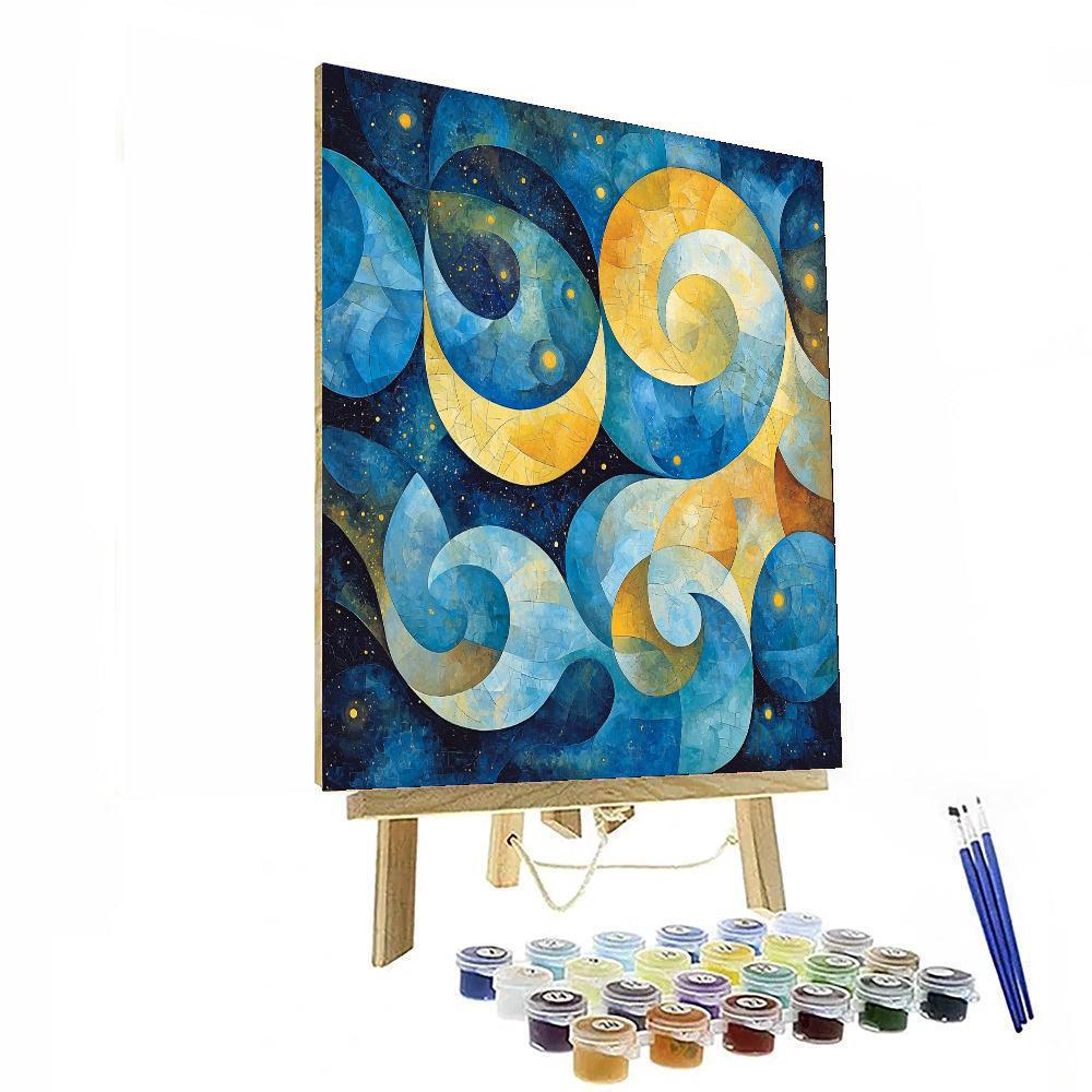 Joan Miró Inspired Abstract Moonlight  Paint By Color