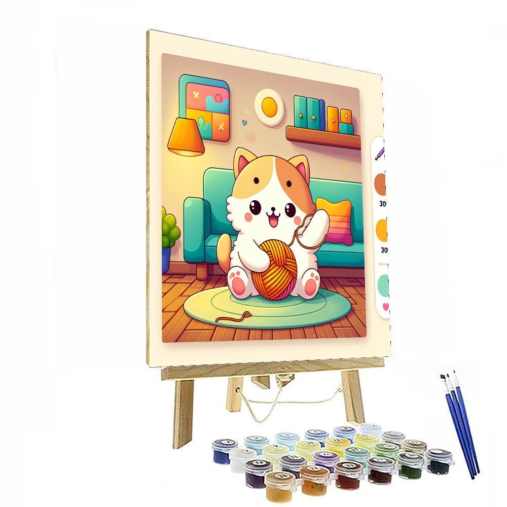 Adventurous Kitten Paint By Color
