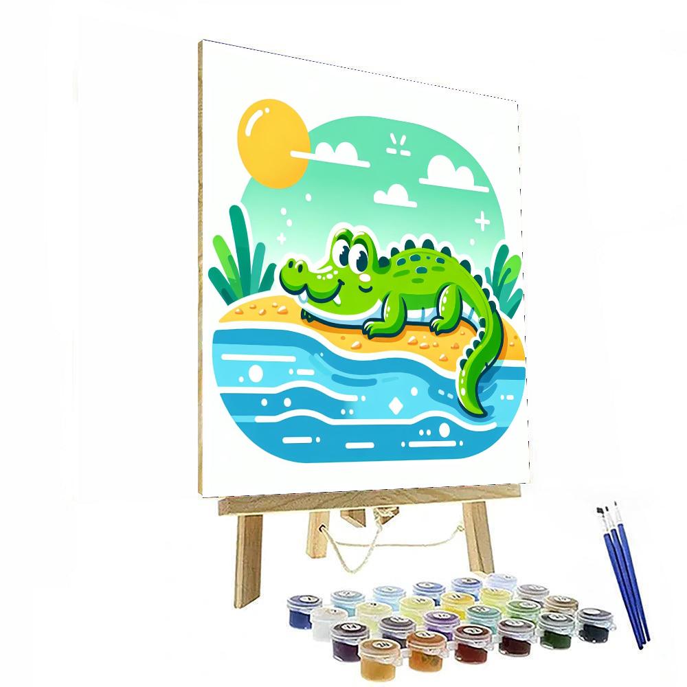 Cuddly Crocodile Numbered Painting Kits