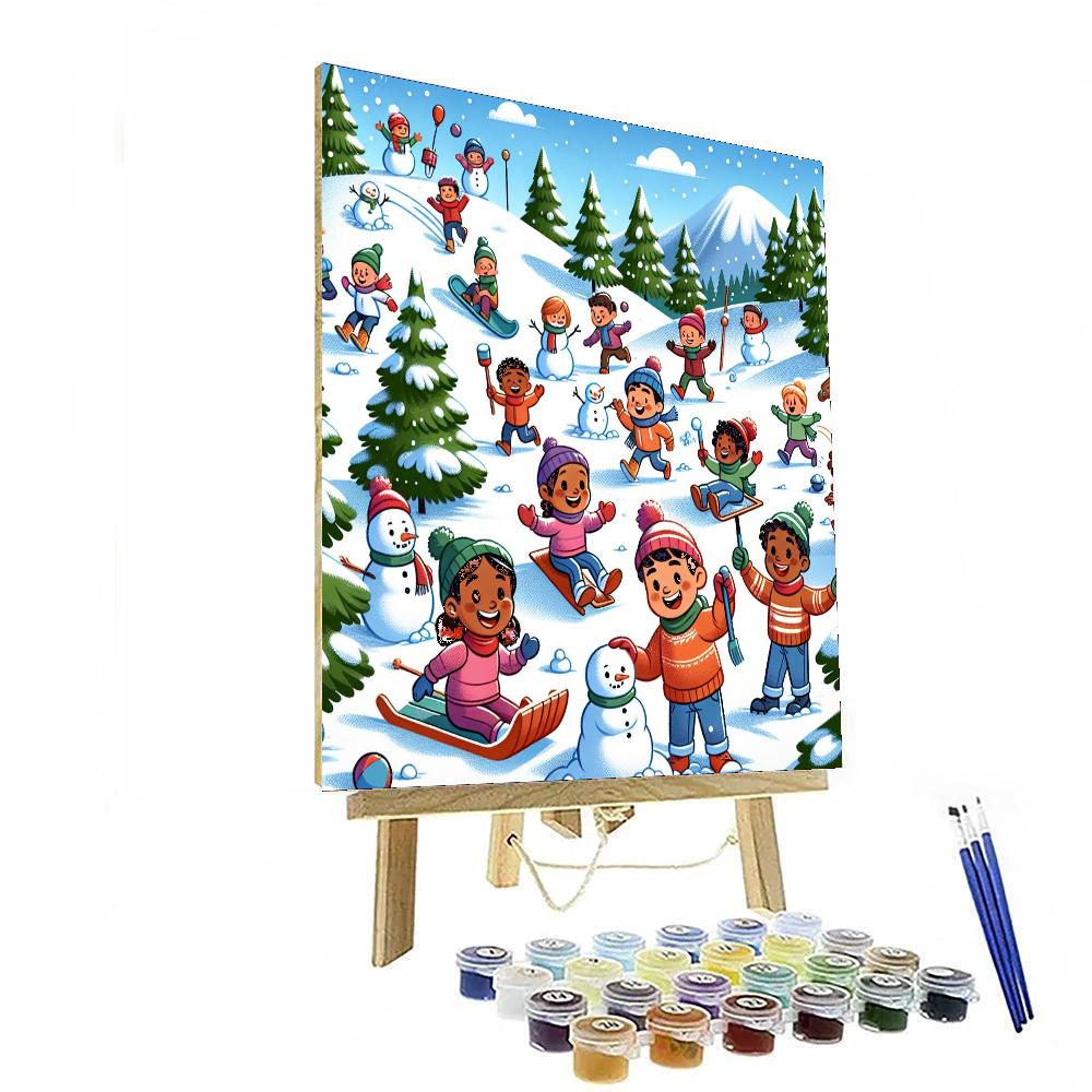 Wonderful Winter Fun Painting By Numbers Kit
