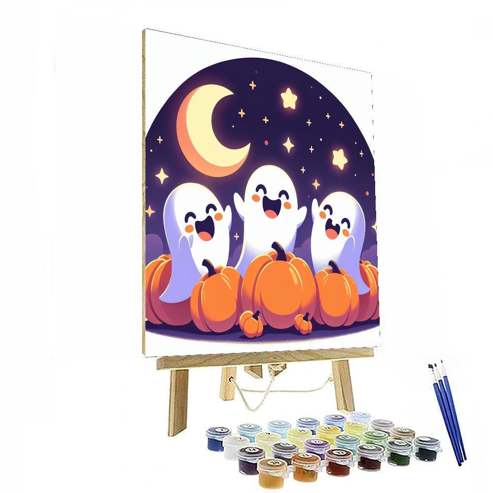 Giggling Ghosts Paint By Numbers Art