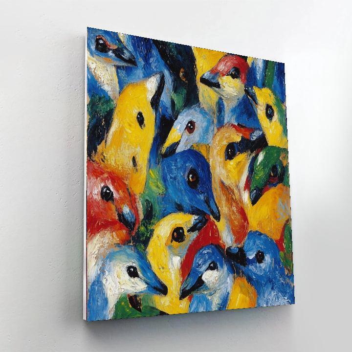 Franz Marc Inspired Wild Whirlwind  DIY Paint By Numbers