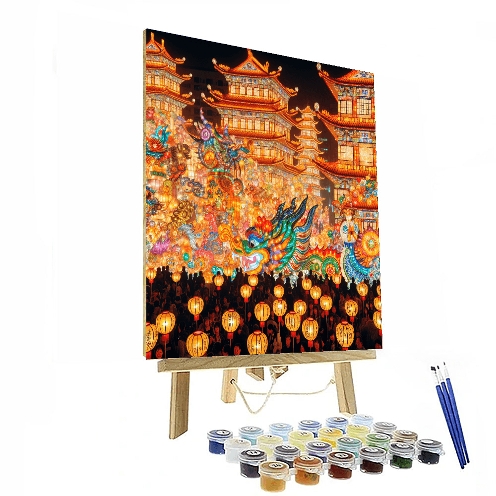 Taiwan Lantern Festival - Taipei Paint By Numbers Kits