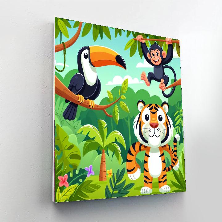 Eco Explorer's Jungle Painting By Numbers Kit
