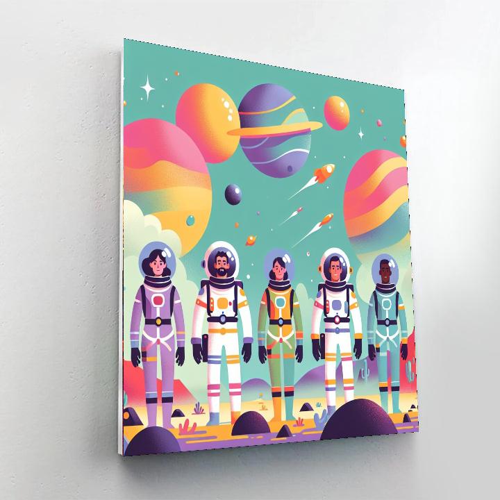 Intergalactic Journey DIY Paint By Numbers