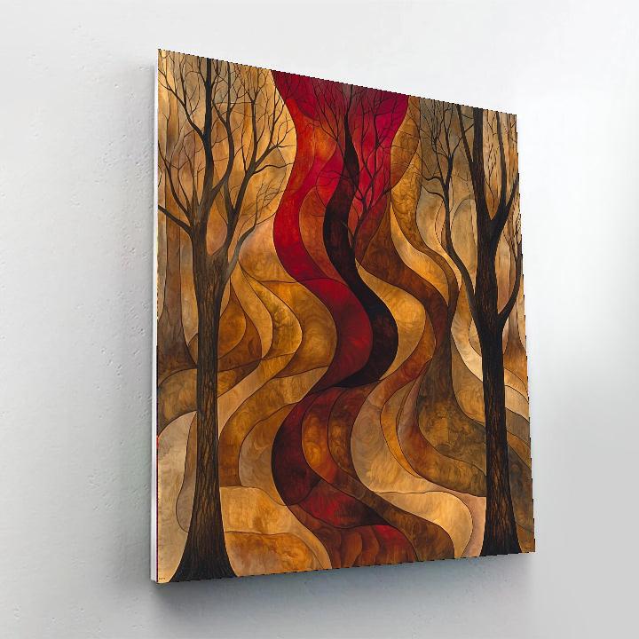 Frida Kahlo Inspired Journey Through Resilience  Painting Number Kit