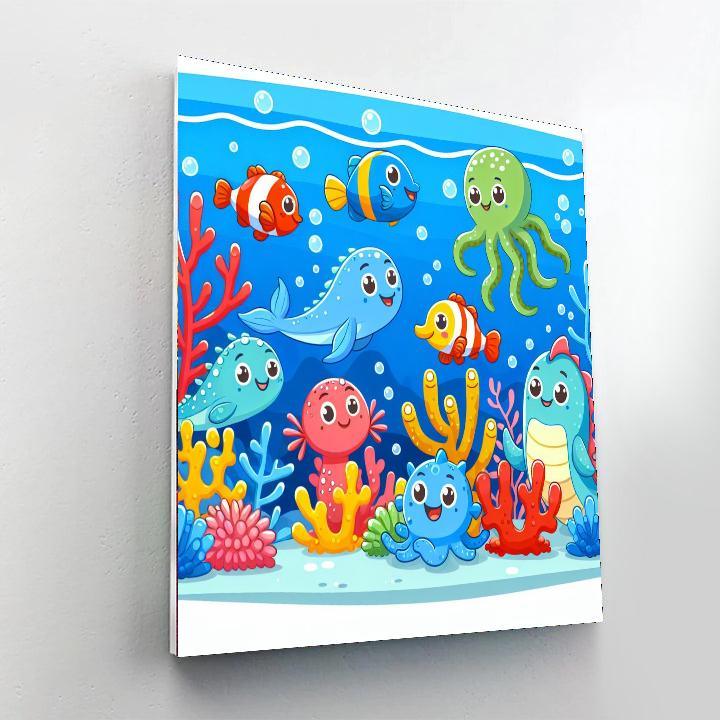 Lively Ocean Exploration Paint By Numbers Kits