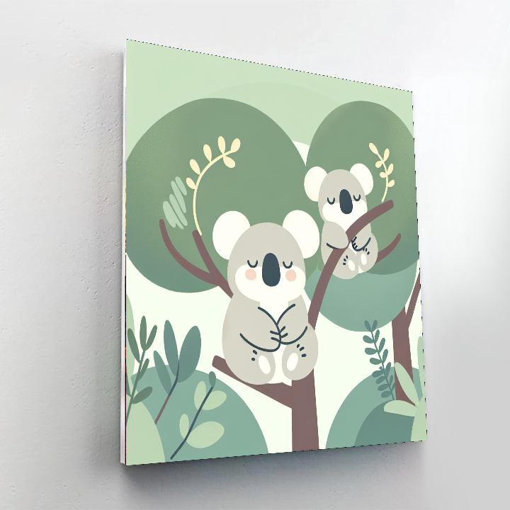Cuddly Koala Crew Paint By Color