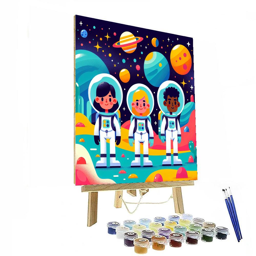 Intergalactic Explorer Mission Paint By Numbers Kits