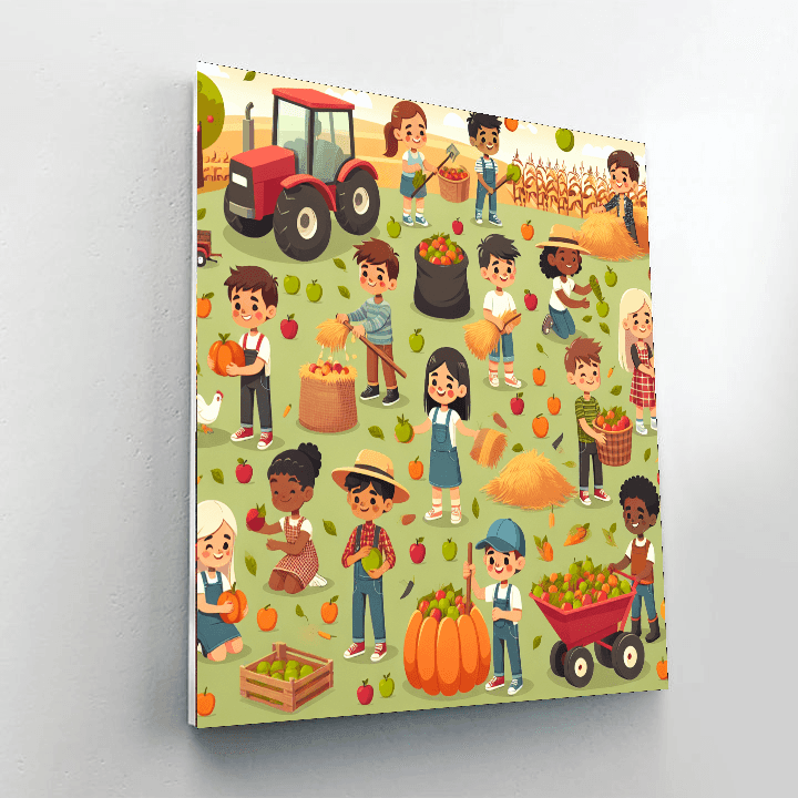 Farming Harvest Festival Painting By Numbers Kit