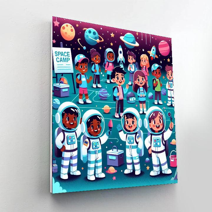 Space Camp Adventure Painting Number Kit