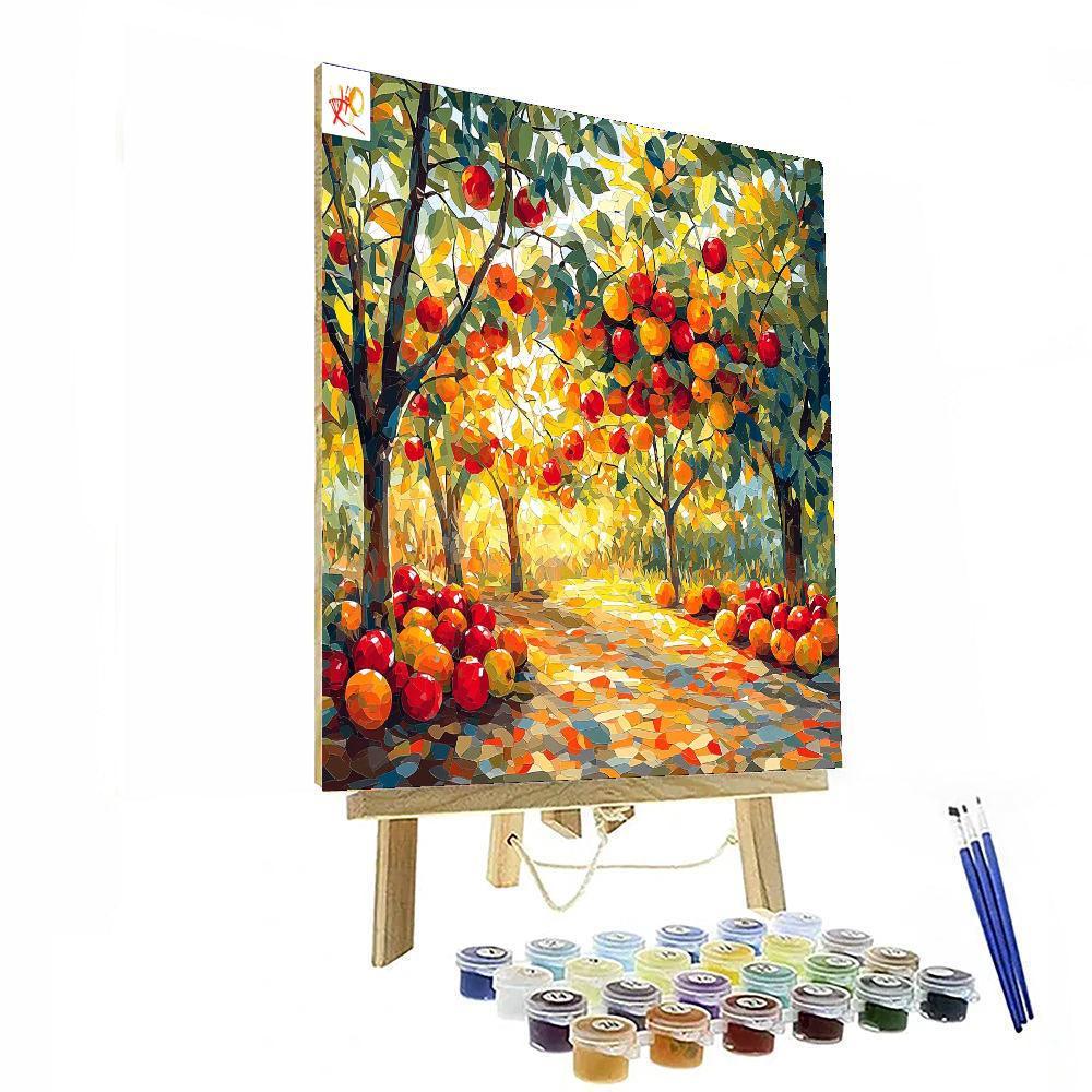 Paul Cézanne Inspired Vibrant Orchard  Paint By Number