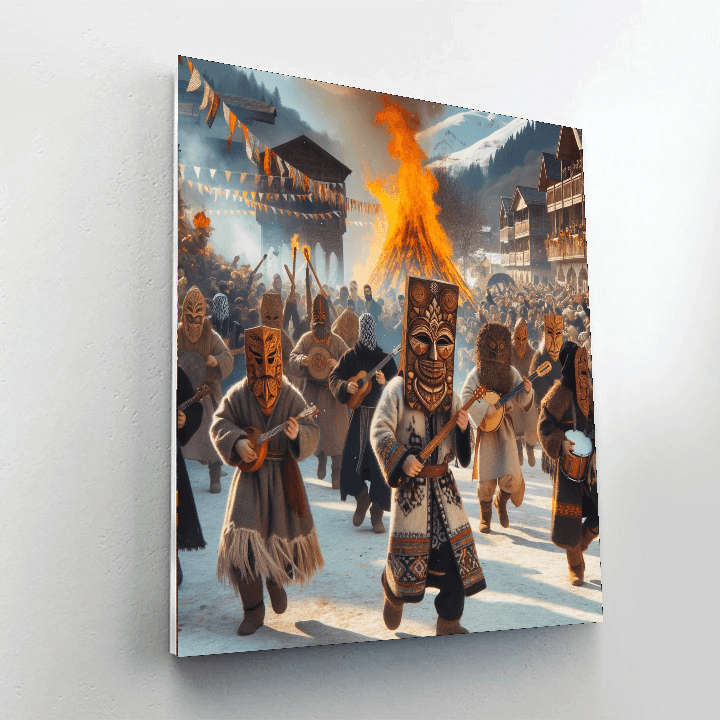 Busójárás - Mohács, Hungary Paint By Number