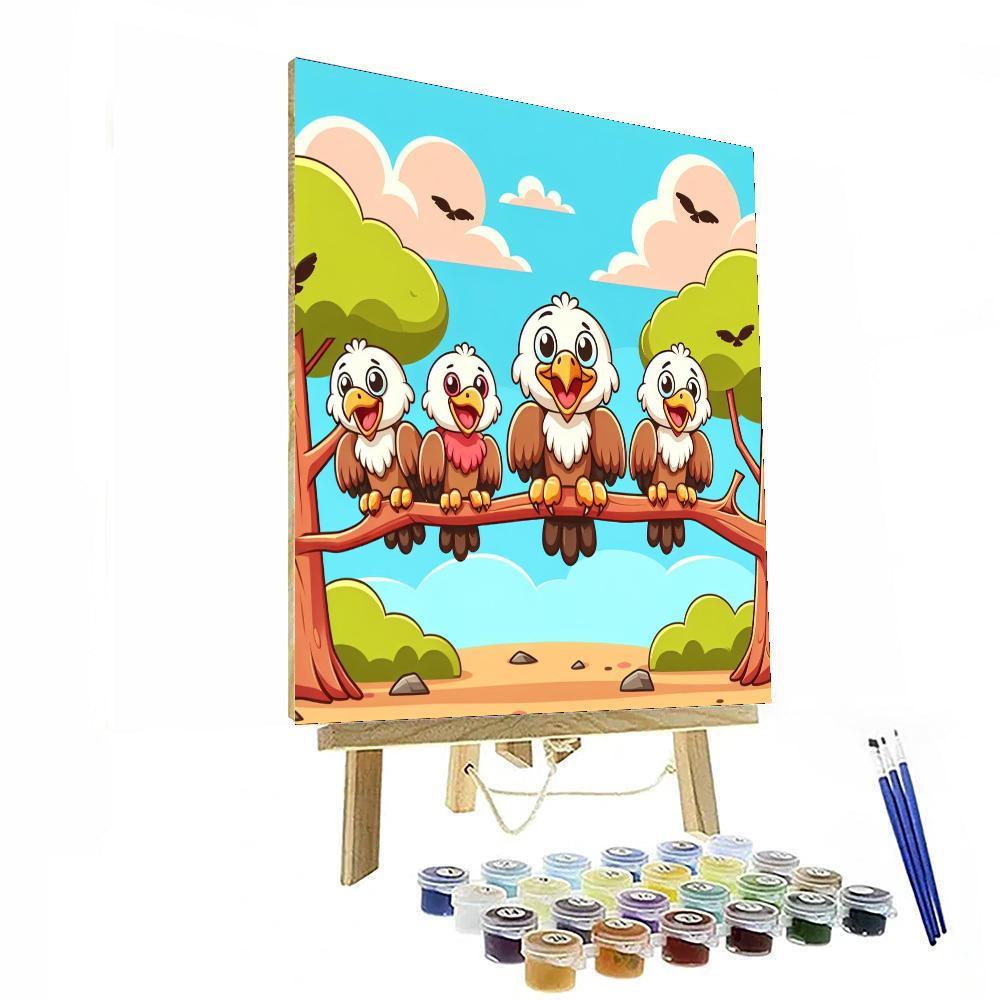 Vivid Vultures Paint By Numbers Art