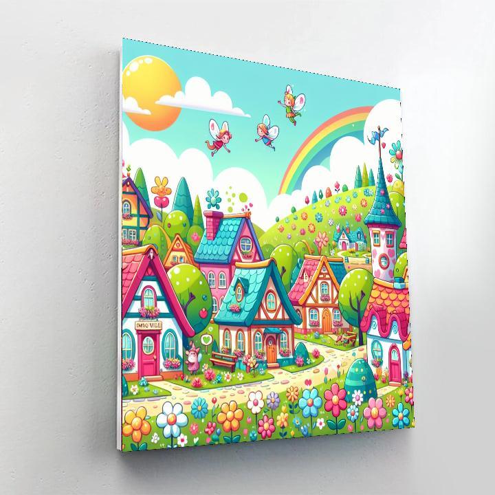 Magical Fairytale Village DIY Paint By Numbers