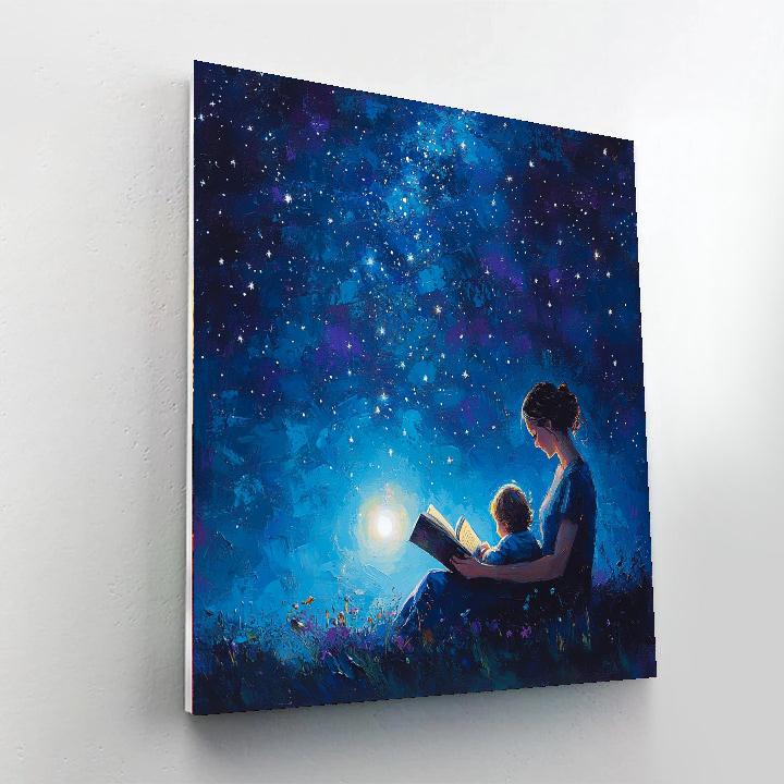 Starry Night Storytime Number Painting