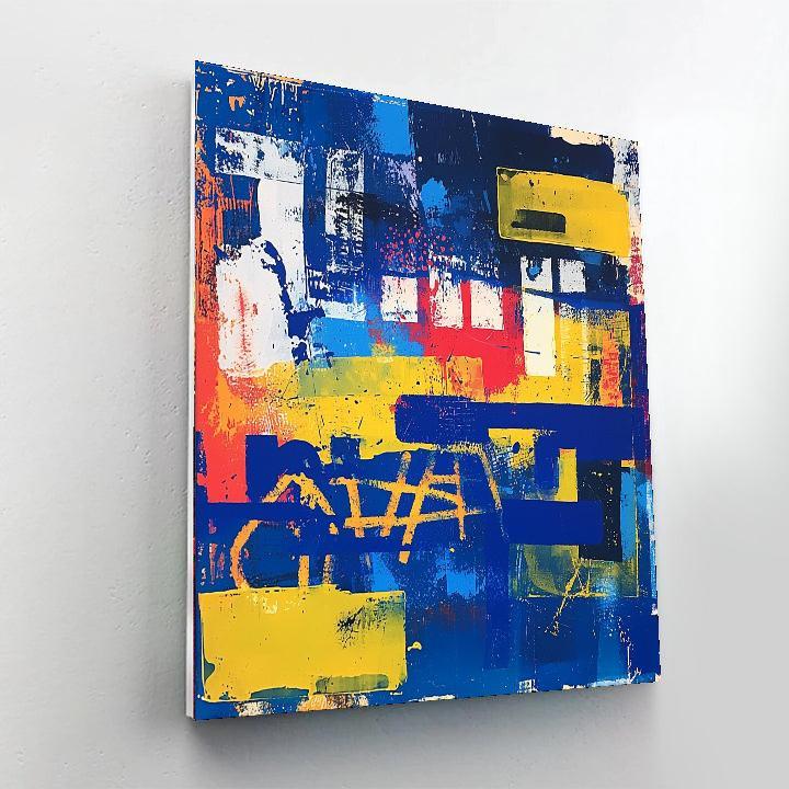 Jean-Michel Basquiat Inspired Echoes Of Freedom  Paint By Color