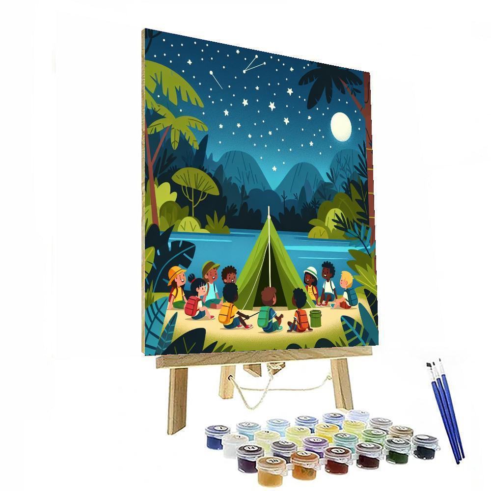 Jungle Campout Painting By Numbers Kit