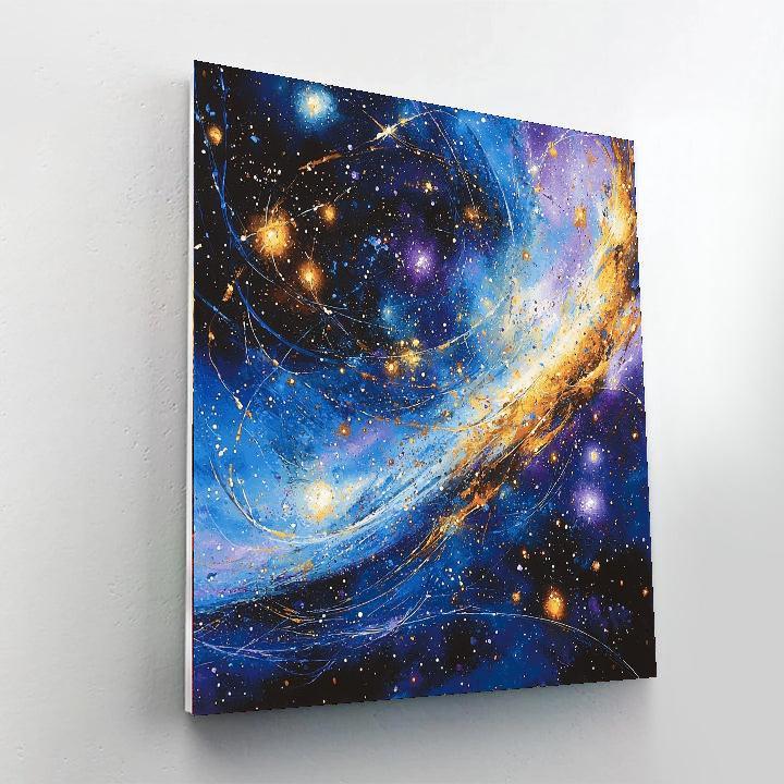 Jackson Pollock Inspired Cosmic Whirls  Paint By Numbers