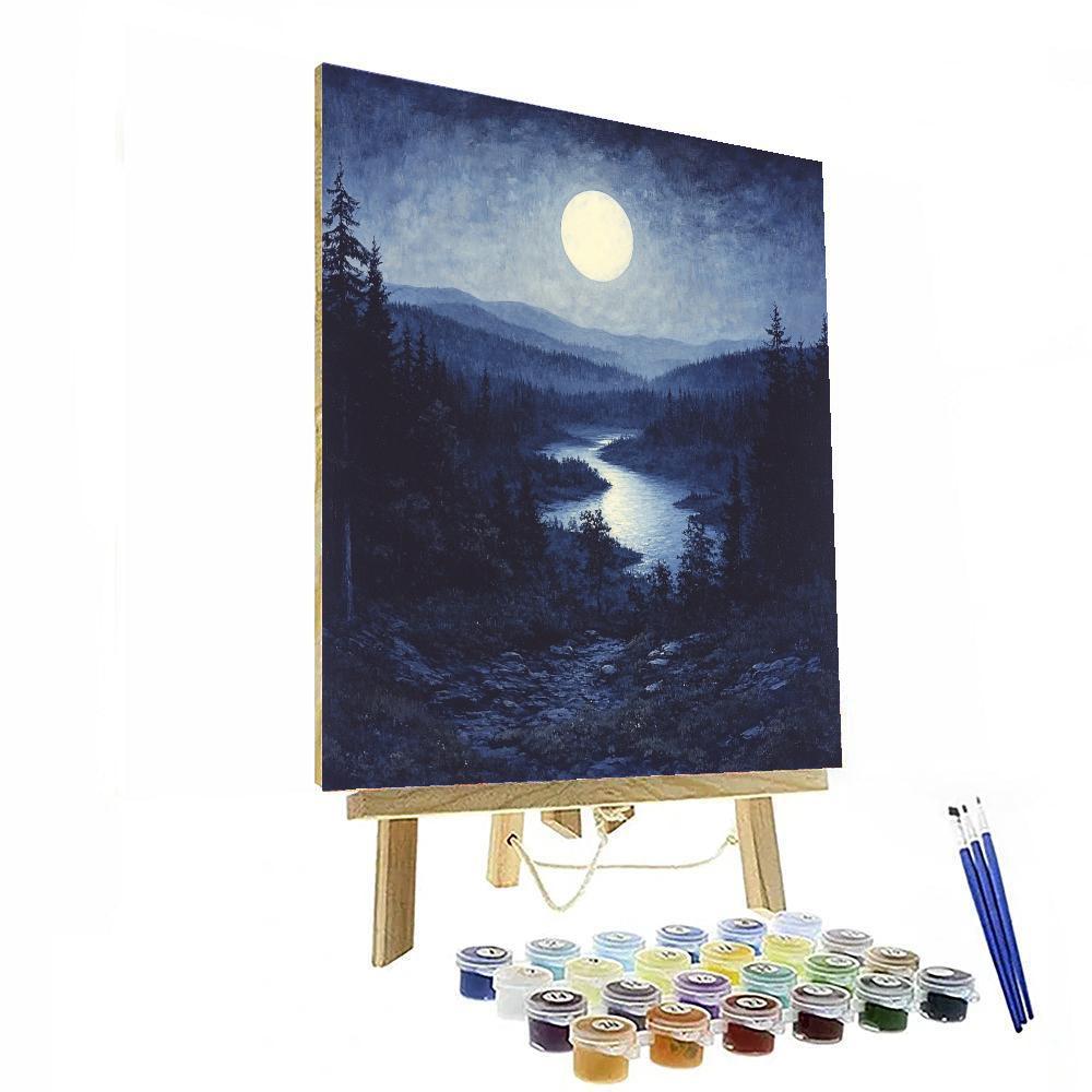 Albert Pinkham Ryder Inspired Mystic Silence  Paint By Color