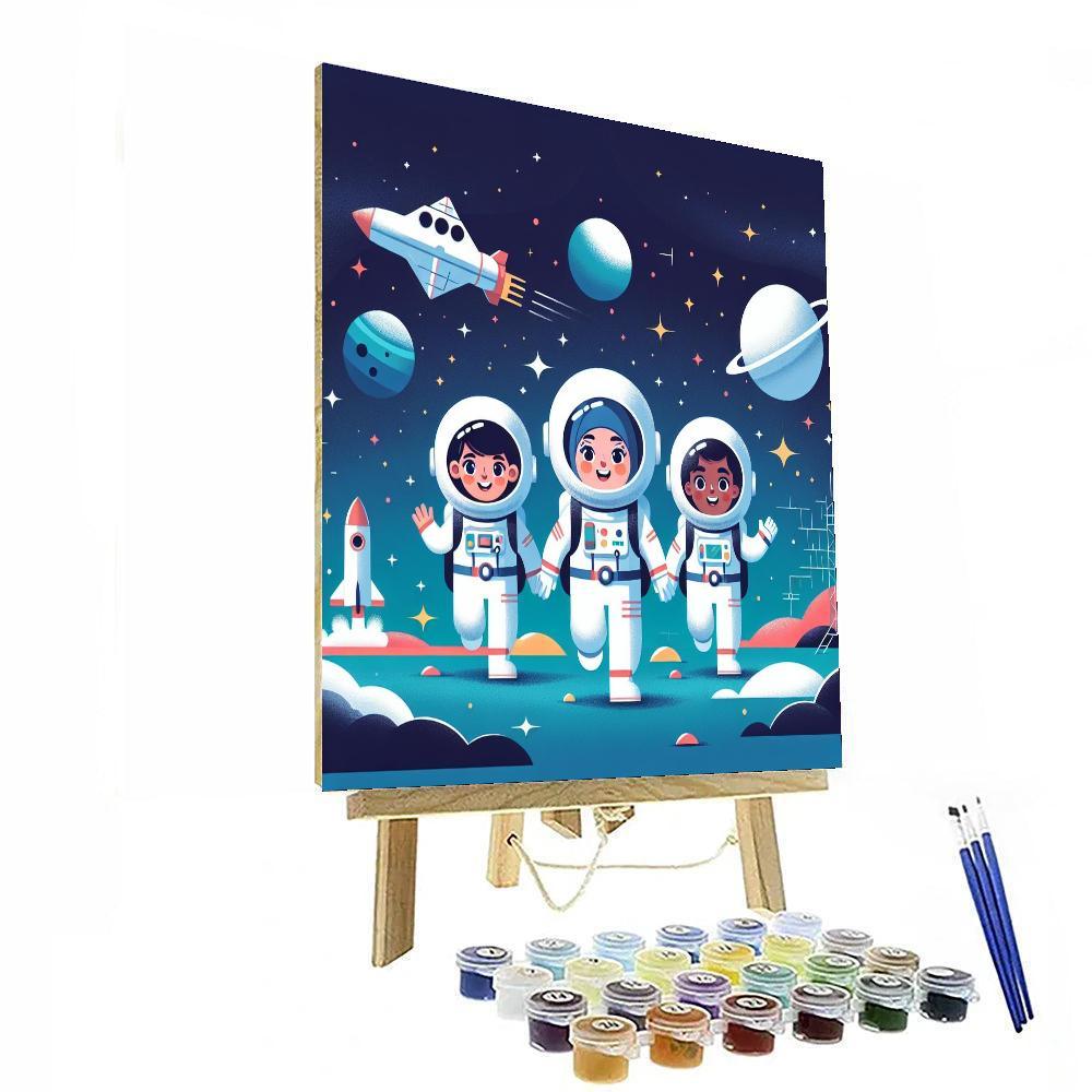 Space Mission Control Paint By Color