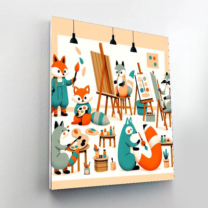 Artisan Animal Antics Number Painting