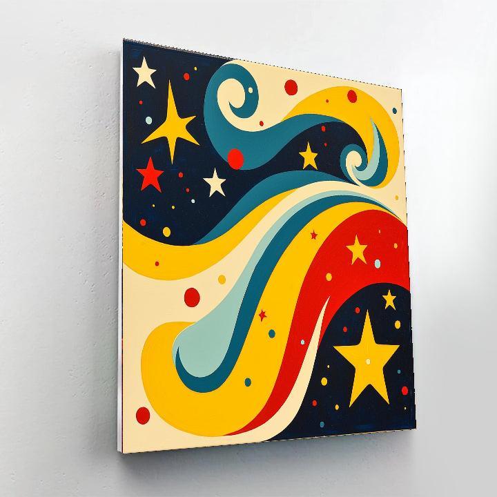 Joan Miró Inspired Whimsical Starry Dreams  Numbered Painting Kits