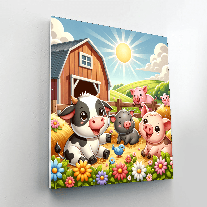 Fun At The Farm DIY Paint By Numbers
