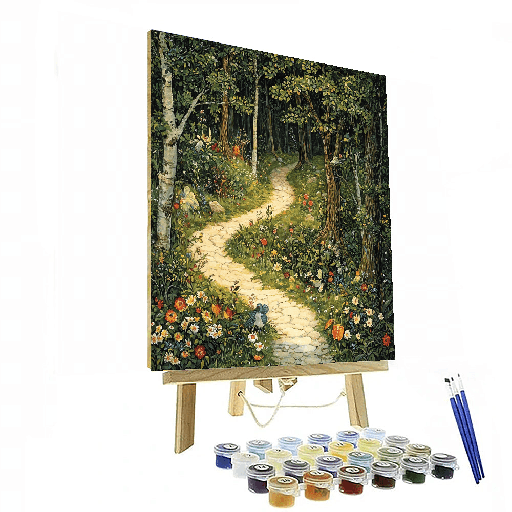Arthur Rackham Inspired Enchanted Wilderness  Paint By Numbers Art