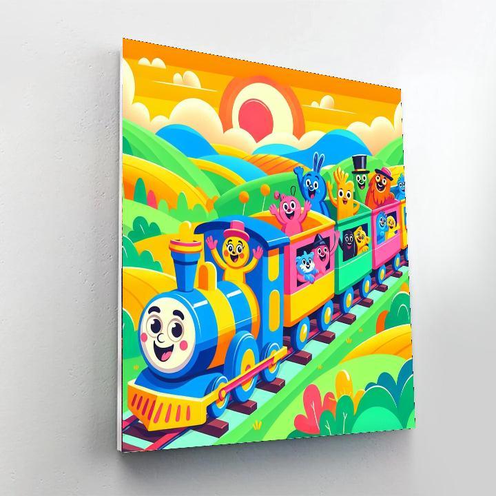 Fantasy Train Adventure Paint By Numbers Art