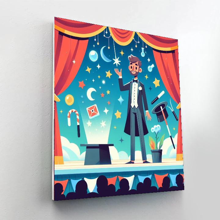 Magician's Stage Show Paint By Number