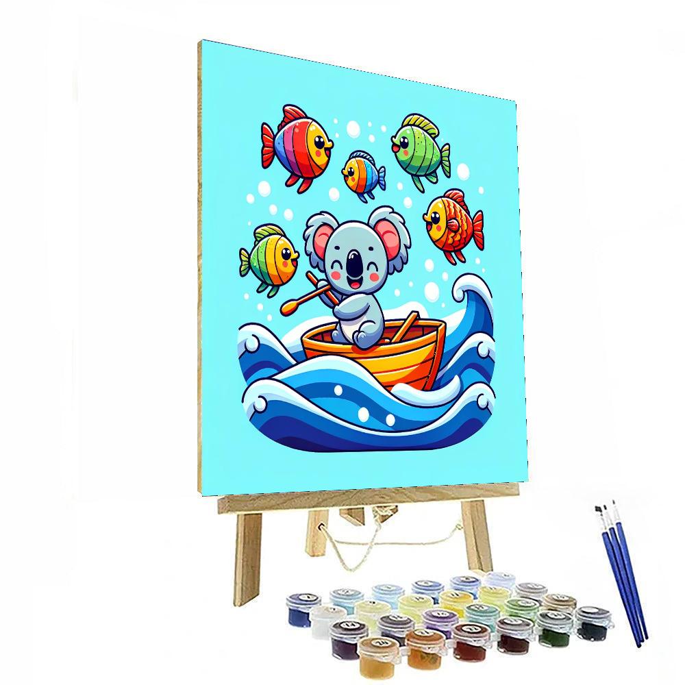 Sailing With Captain Koala Painting By Numbers Kit