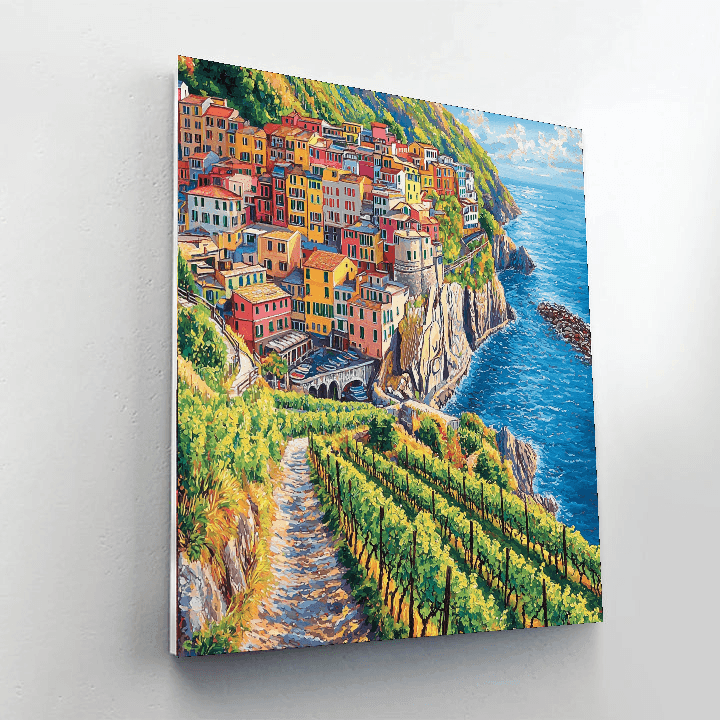 Cinque Terre Coastal Villages Paint By Numbers