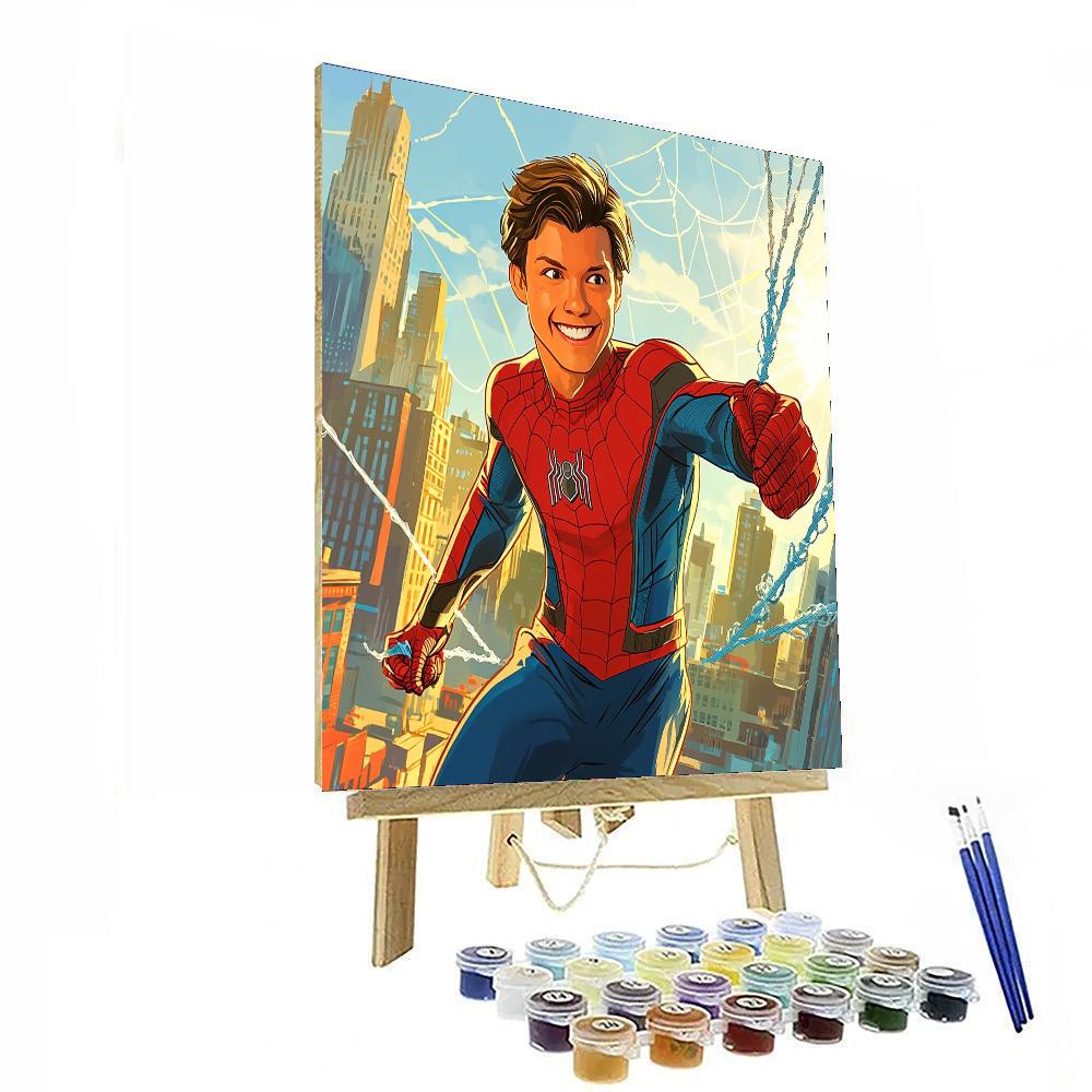 Tom Holland: The Enthusiastic Spirit Of Spider-man Numbered Painting Kits