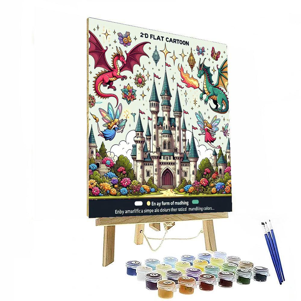 Fairytale Castle Enchantment DIY Paint By Numbers