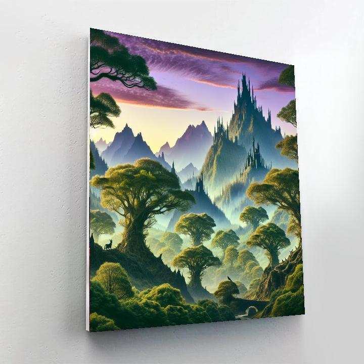 Fantasy Realm Voyage Number Painting