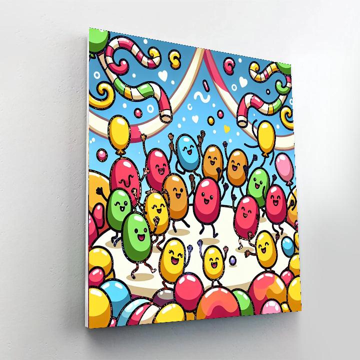 Joyful Jellybean Party Paint By Color