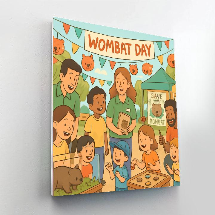 Wombat Day Paint By Numbers Art