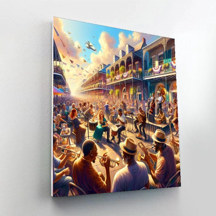 New Orleans French Quarter Festival - New Orleans Painting By Numbers Kit