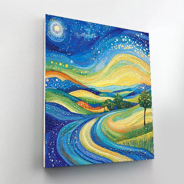 Georges Seurat Inspired Dreamscape Colors  Paint By Numbers Art